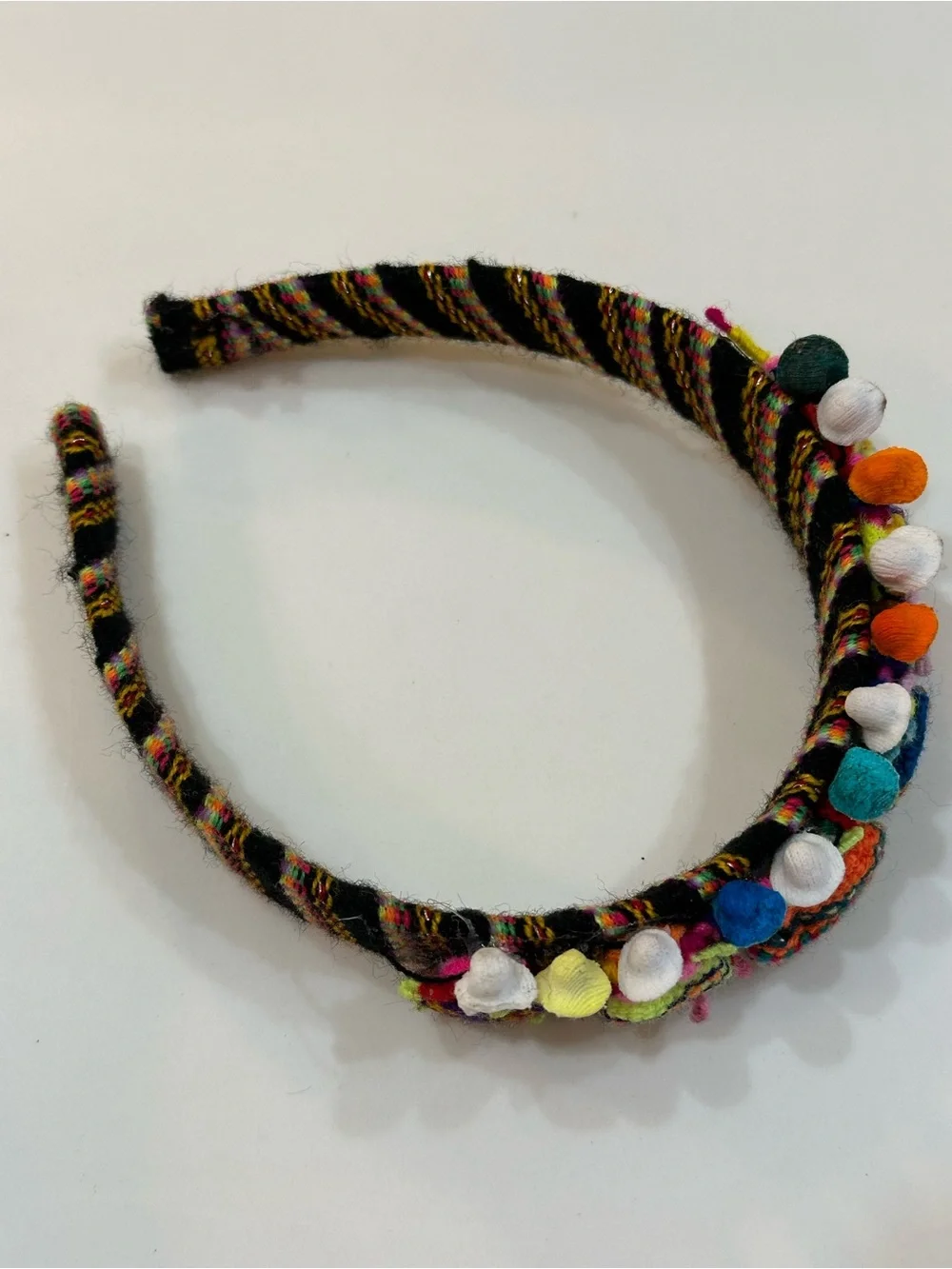 Guatemalan Worry Doll Headband & Barrette Handcrafted Folk Art Hair Accessories